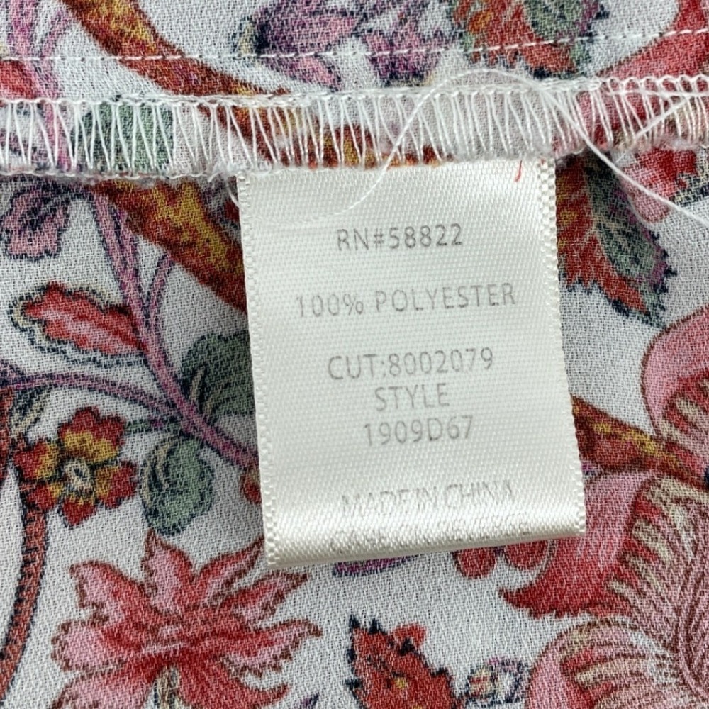 Tiered Maxi Dress Women XL Floral Western Boho Country Cottage Garden Party - Picture 8 of 8